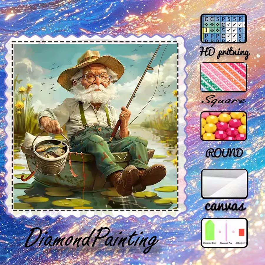 5D Diamond Painting Kit Full Drill - 1 Stück 5D DIY-Beflockungsstoff, Spezialbohrer, Diamantmalerei-Set,