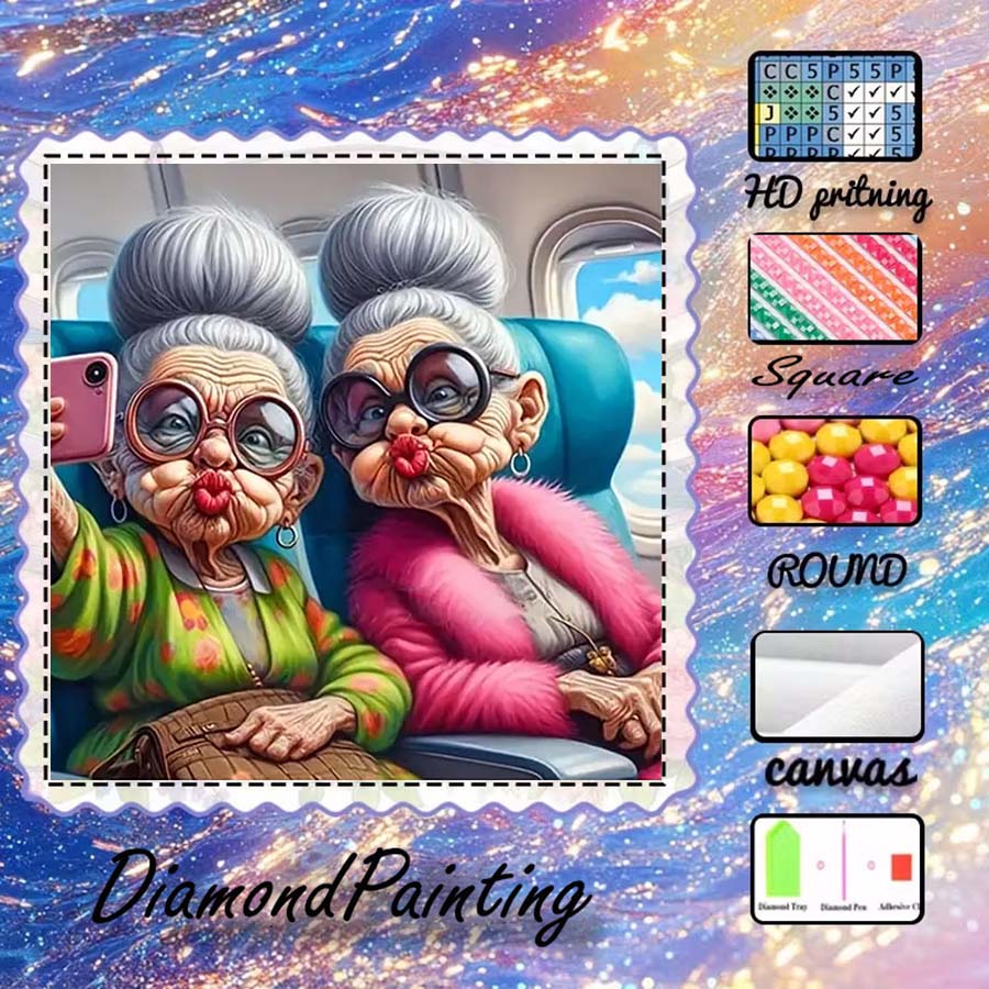 5D Diamond Painting Kit Full Drill - 1 Stück 5D DIY Beflockungsstoff, Spezialbohrer,