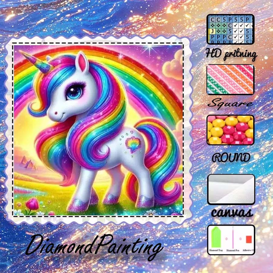 5D Diamond Painting Kit Full Drill - 1 Stück 5D DIY Beflockungsstoff, Spezialbohrer,