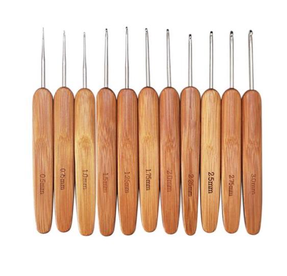 Häkelnadeln mit Bambus-Holzgri – Wooden Crochet Hooks Ergonomic Handle Bewertung und Preis