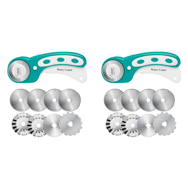 【TODAY-NUR!】2 Stück 45 mm Roll – Rotary Cutter For Fabric 45Mm Bewertung und Preis