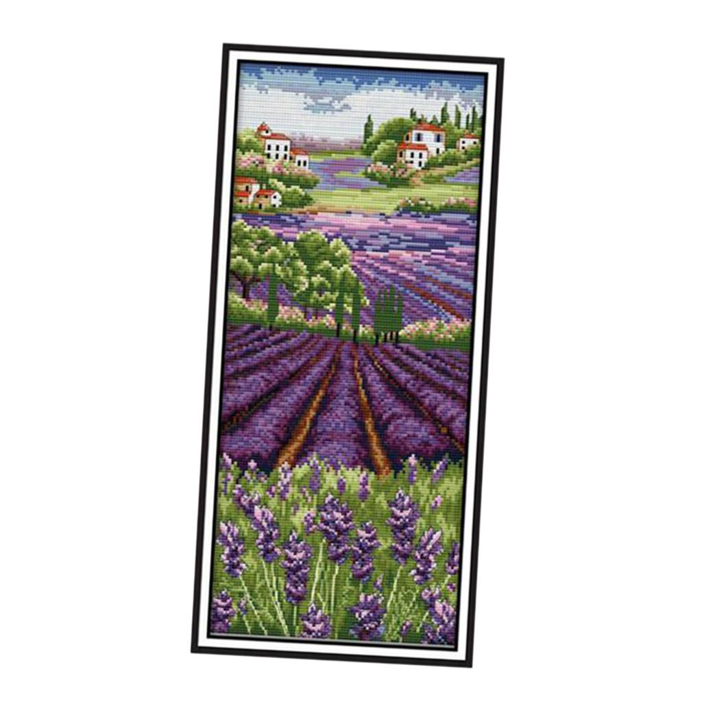 Lavendelblüten Gestempelte Kre – Cross Stitch Stamped Kits Beginners Bewertung und Preis