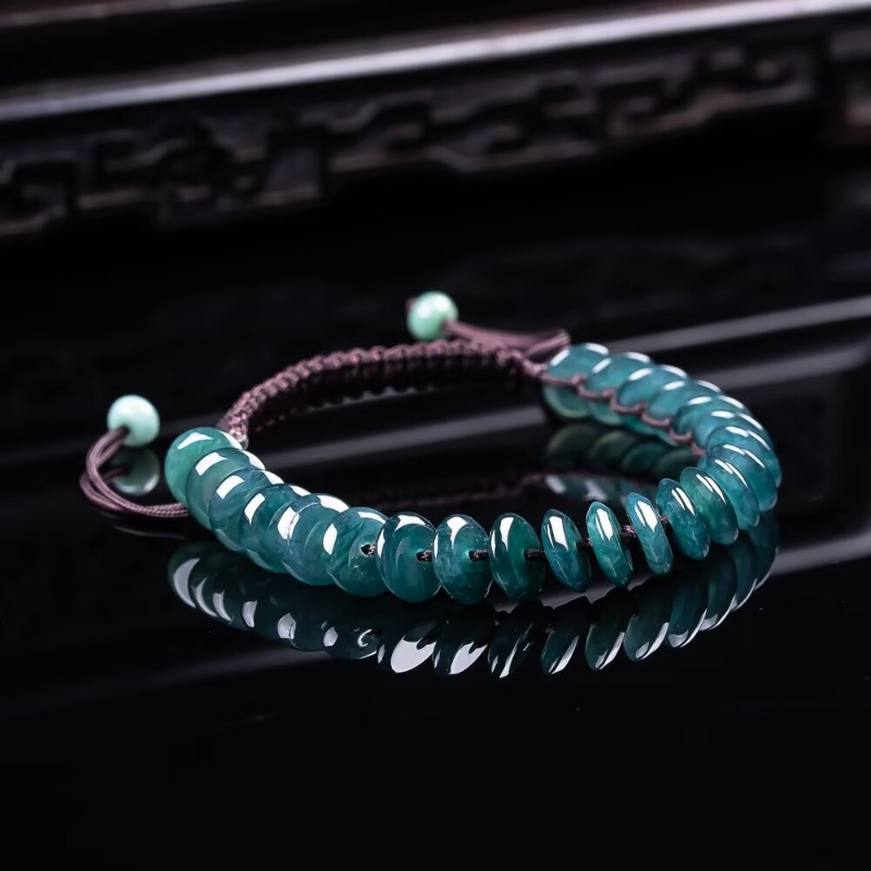 Natürliches Echtes Smaragd-Bla – Beading Bewertung und Preis