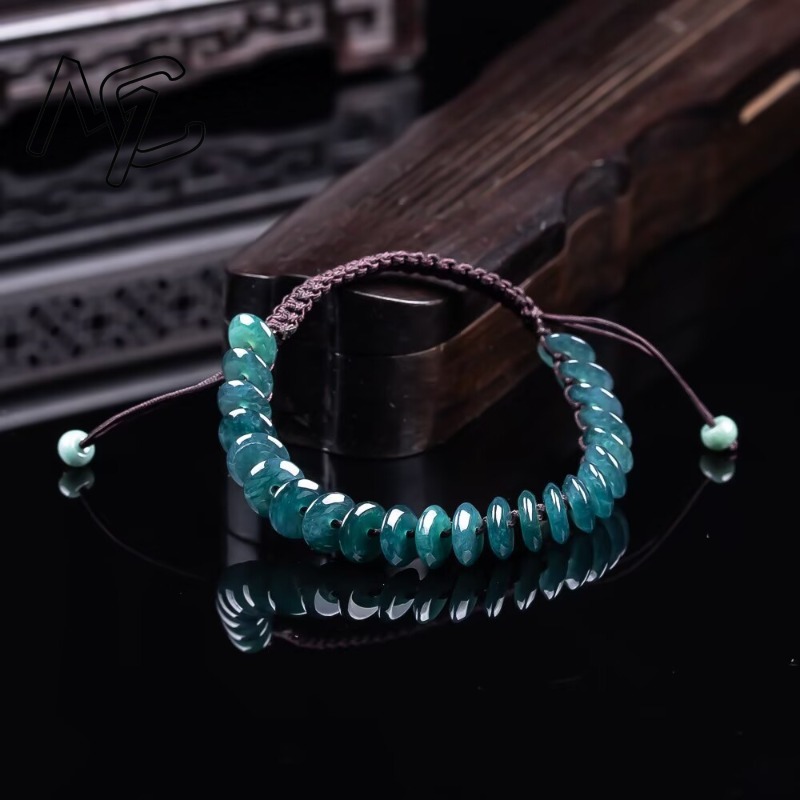 Natürliches Echtes Smaragd-Bla – Beading Bewertung und Preis