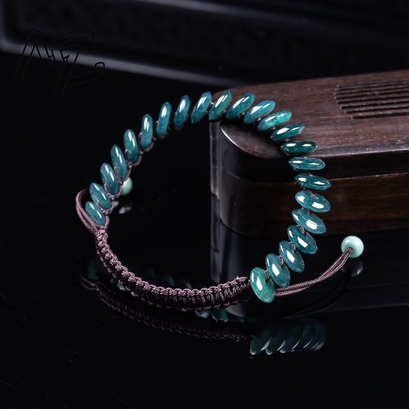 Natürliches Echtes Smaragd-Bla – Beading Bewertung und Preis