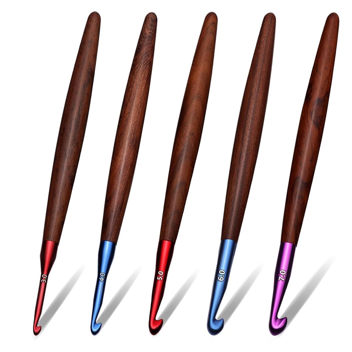 2026 Neues Häkelnadel-Set, Erg – Wooden Crochet Hooks Ergonomic Handle Bewertung und Preis