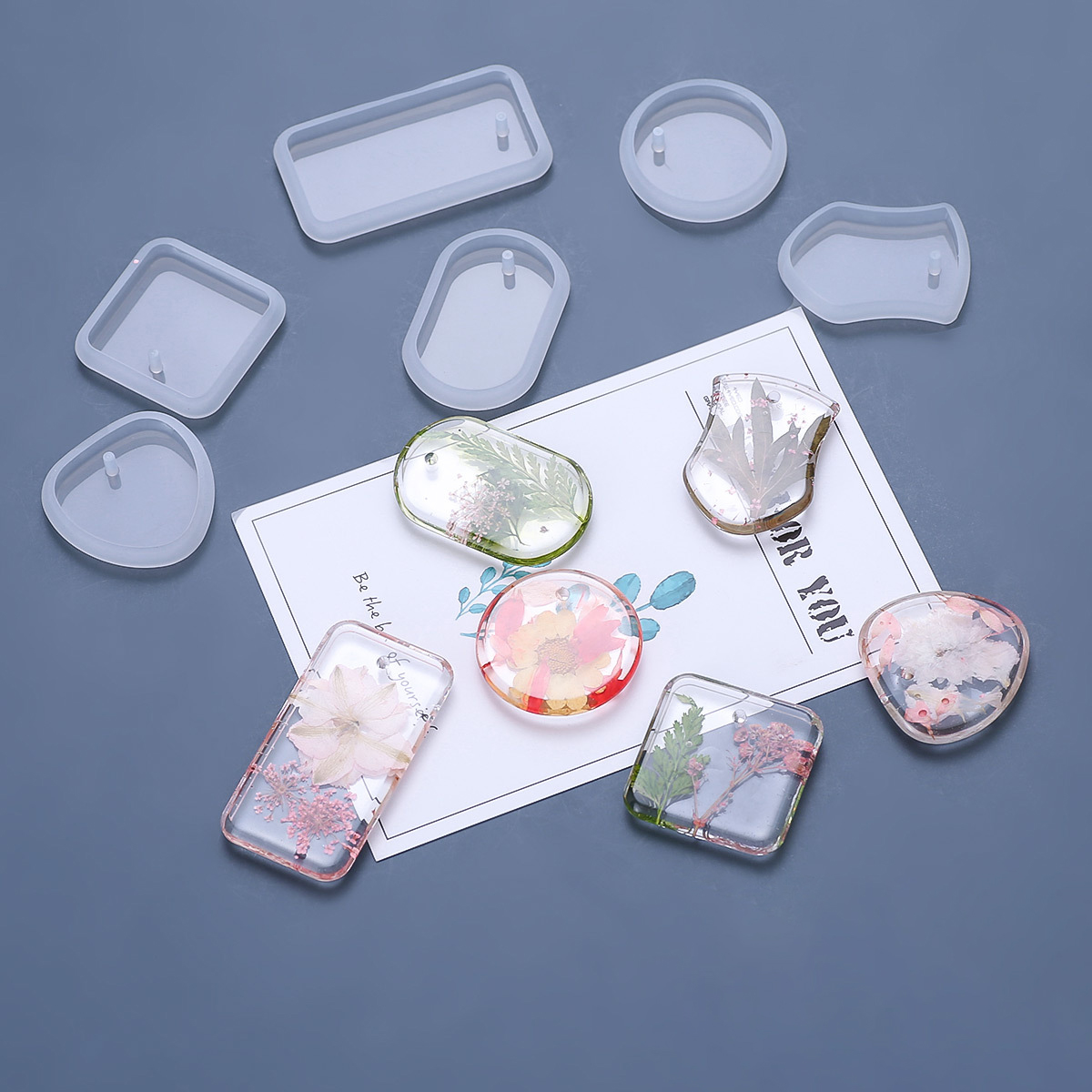 1/6/10 stücke DIY Keychain Anh – Silicone Epoxy Resin Molds Set Bewertung und Preis