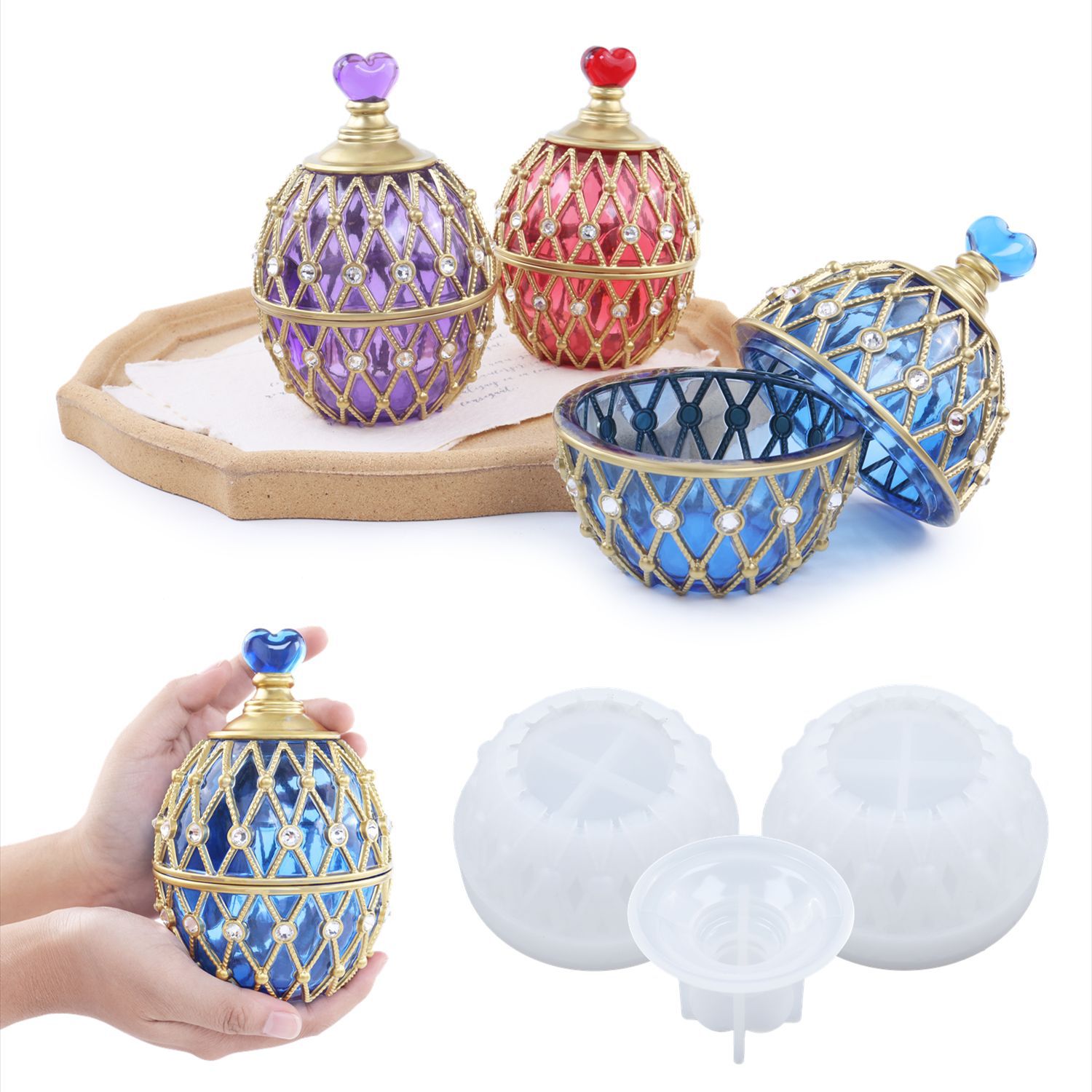Zwei Stile Set DIY Kristall Ep – Silicone Epoxy Resin Molds Set Bewertung und Preis