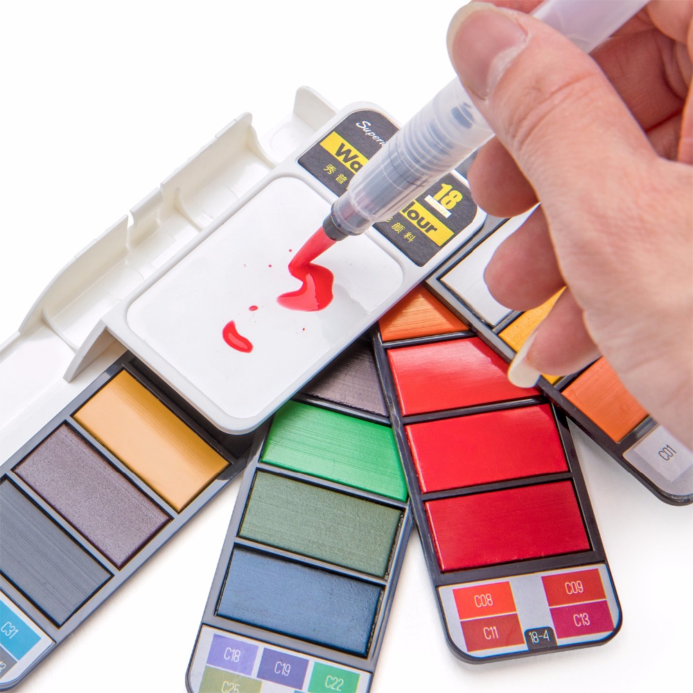 18/25/33/42 farben Solide Aqua – Watercolor Paint Set Solid Pigment Bewertung und Preis