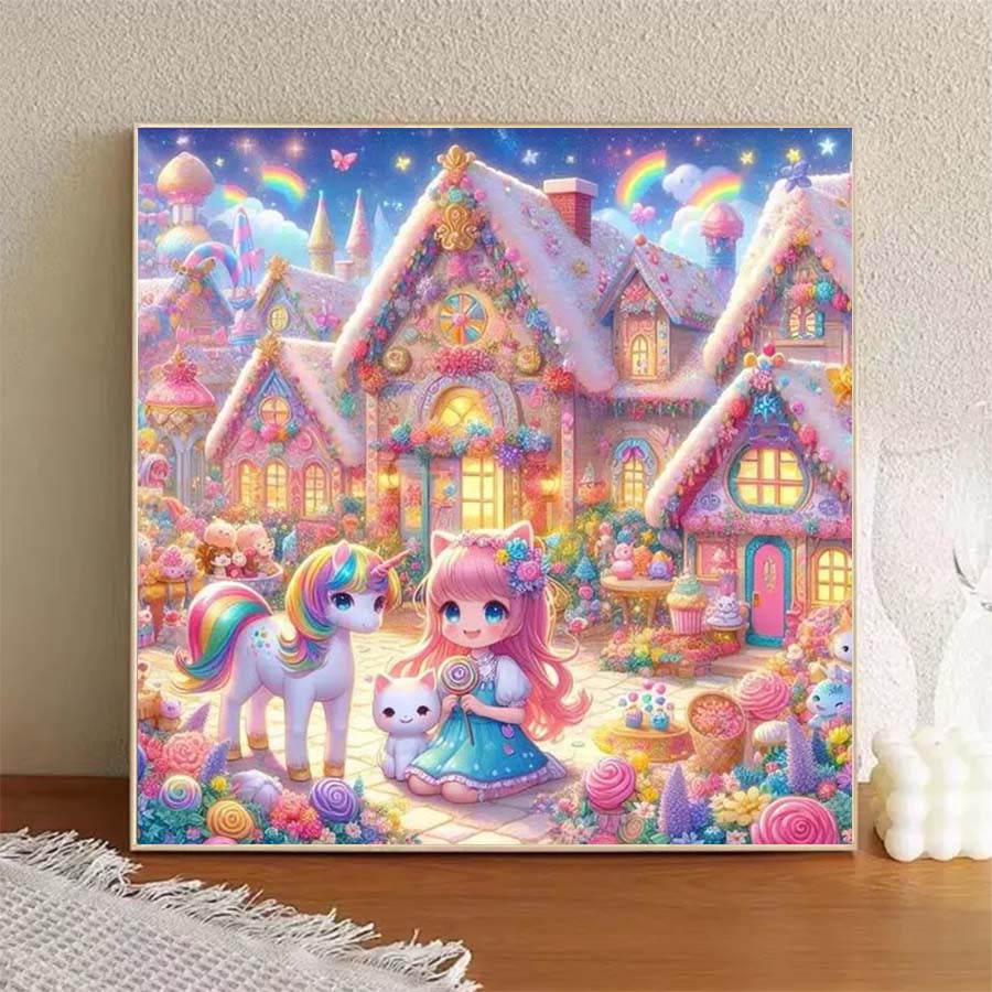 1 Stück 5D DIY Beflockungsstof – 5D Diamond Painting Kit Full Drill Bewertung und Preis