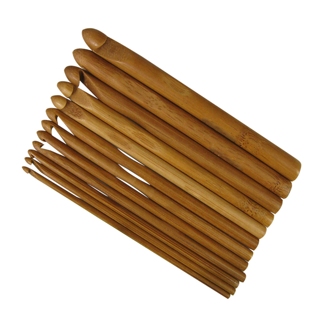 12-teiliges Holz-Stricknadel-S – Wooden Crochet Hooks Ergonomic Handle Bewertung und Preis